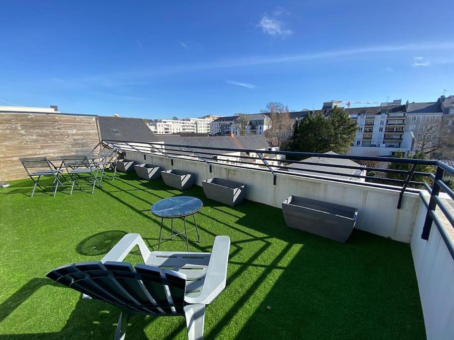 Grand Studio, Belle Terrasse Avec Vue Nantes Exteriér fotografie