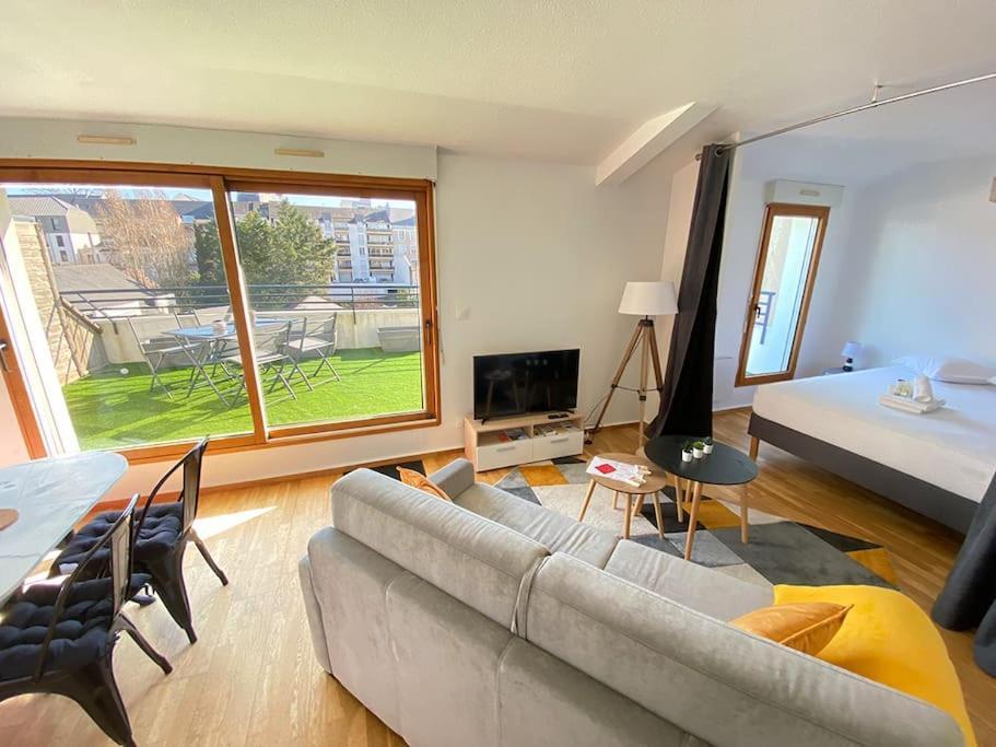 Grand Studio, Belle Terrasse Avec Vue Nantes Exteriér fotografie